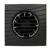 Axiálny kúpeľňový ventilátor v čiernej farbe O 100 mm so spätným ventilom DALAP 41095