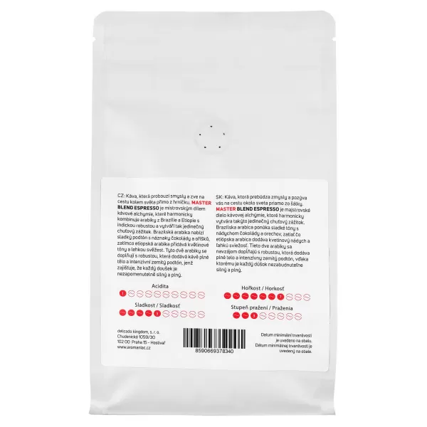Kávové zrná Master Blend Espresso 250g SENCOR Master Blend