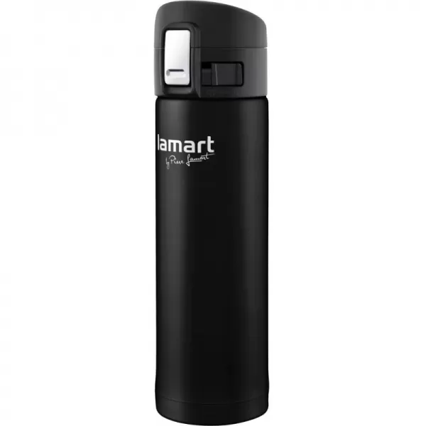 Termoska s pojistkou černá Branche 0,42L LAMART LT4043