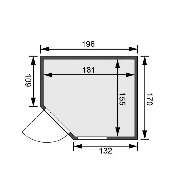 Finská sauna KARIBU FIONA 2 (49972) LG4207