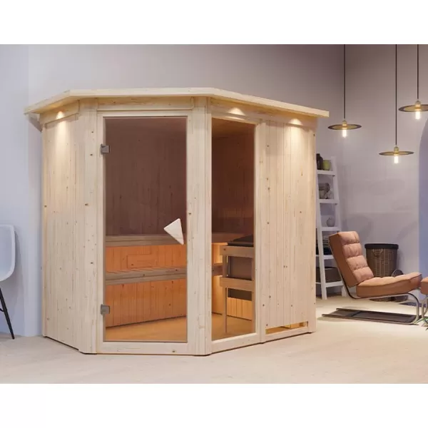 Finská sauna KARIBU FIONA 1 (57163) LG4205