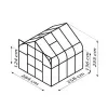 Skleník VITAVIA DIANA 6700 PC 4 mm zelený LG4216