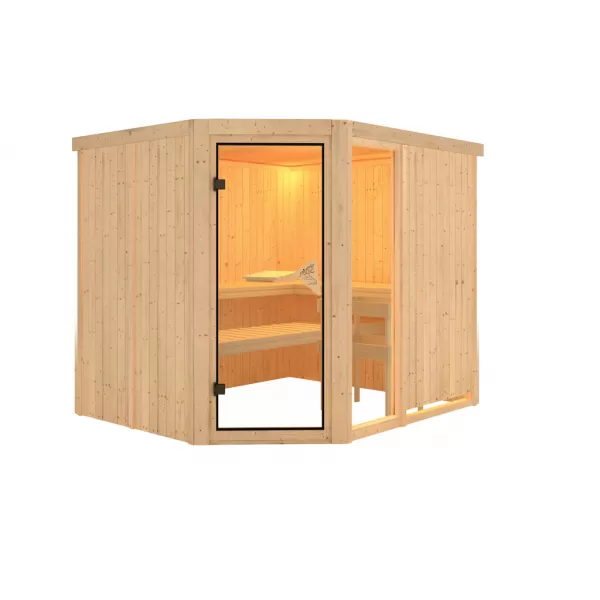 Finská sauna KARIBU FIONA 3 (49442) LG4208