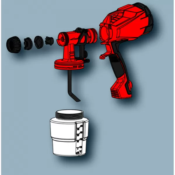 Pistole pro postřik barvou TC-SY 500 P Einhell 4260010