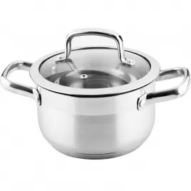 Hrnec s poklicí 18cm stříbrná Prestige LAMART LTSS1810