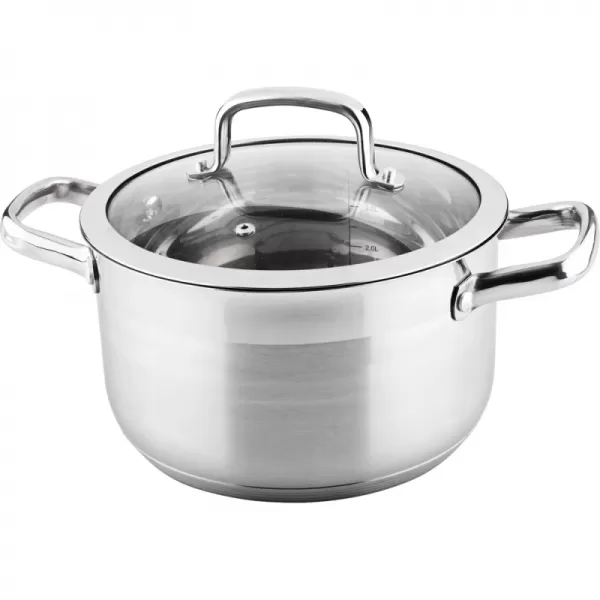 Hrnec s poklicí 22cm stříbrná Prestige LAMART LTSS2212