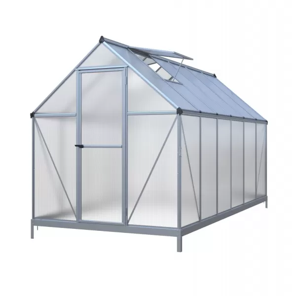 Skleník LANITPLAST SARANA 6x12 PC 4 mm stříbrný LG4276