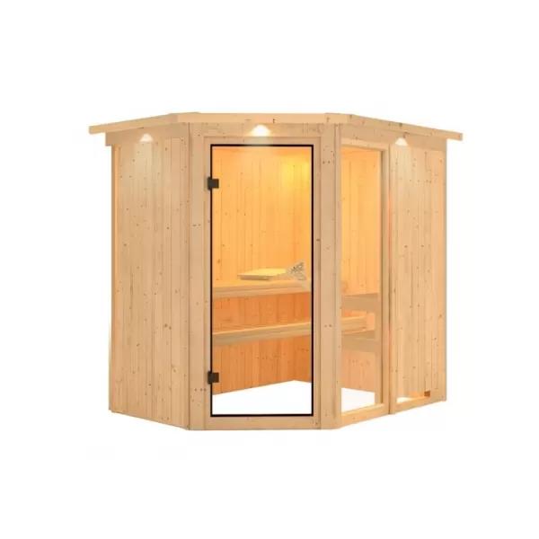 Finská sauna KARIBU FIONA 1 (57163) LG4205