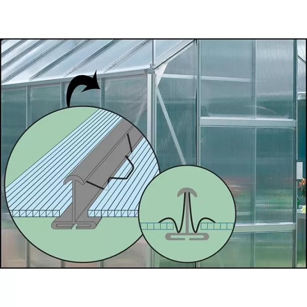 Skleník VITAVIA DIANA 6700 PC 4 mm černý LG4217