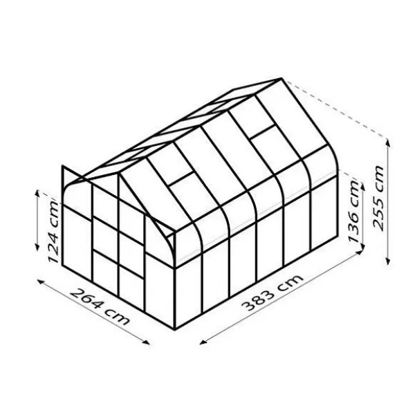 Skleník VITAVIA DIANA 9900 PC 4 mm stříbrný LG4231