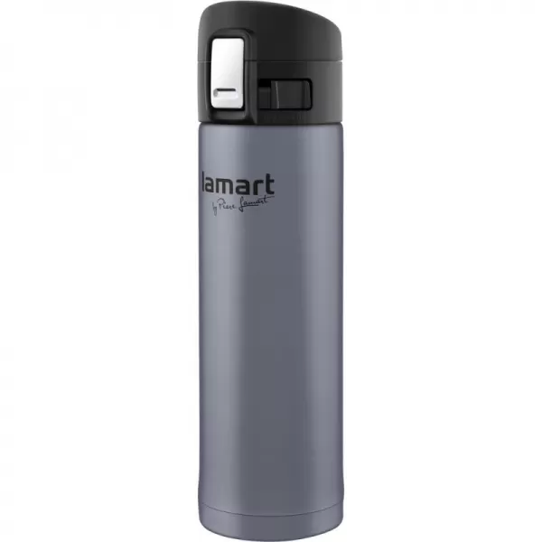 Termoska s pojistkou šedá Branche 0,42L LAMART LT4043