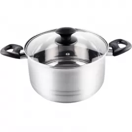 Kastrol s poklicí 22cm stříbrná LAMART LTB2212