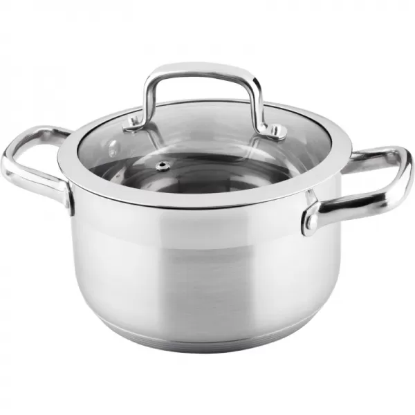 Hrnec s poklicí 20cm stříbrná Prestige LAMART LTSS2011