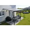 Hliníková pergola LANITPLAST WALL 33 FSX antracit + čirý PC LG4304