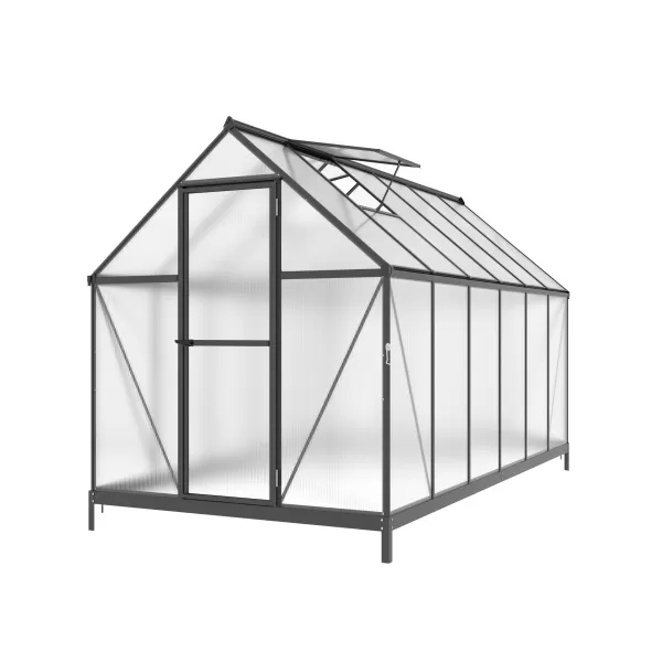 Skleník LANITPLAST SARANA 6x12 PC 4 mm černý LG4335