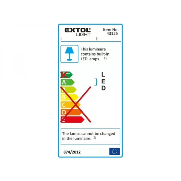 Reflektor LED nabíjecí s podstavcem EXTOL PREMIUM 43125