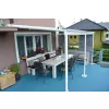Hliníková pergola LANITPLAST WALL 33 FSX bílá + čirý PC LG4311