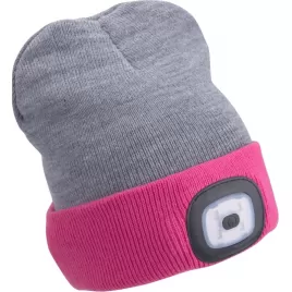 Čepice s čelovkou sv.šedá/růž, oboustranná EXTOL LIGHT 43197