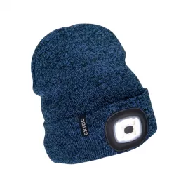 Čepice s čelovkou, modrá/černá - USB nabíjení EXTOL LIGHT 43463