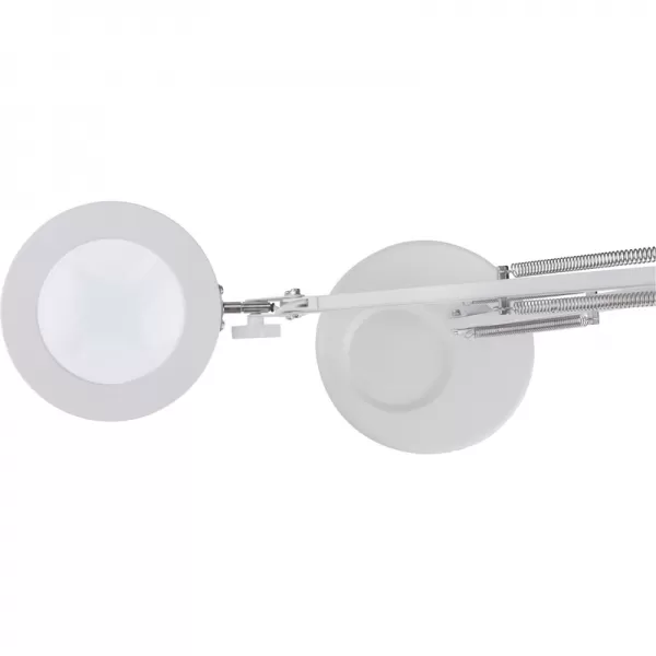 Lampa stolní s lupou, USB napájení, bílá, 2400lm, 3 barvy světla, 5x zvětšení EXTOL LIGHT 43161