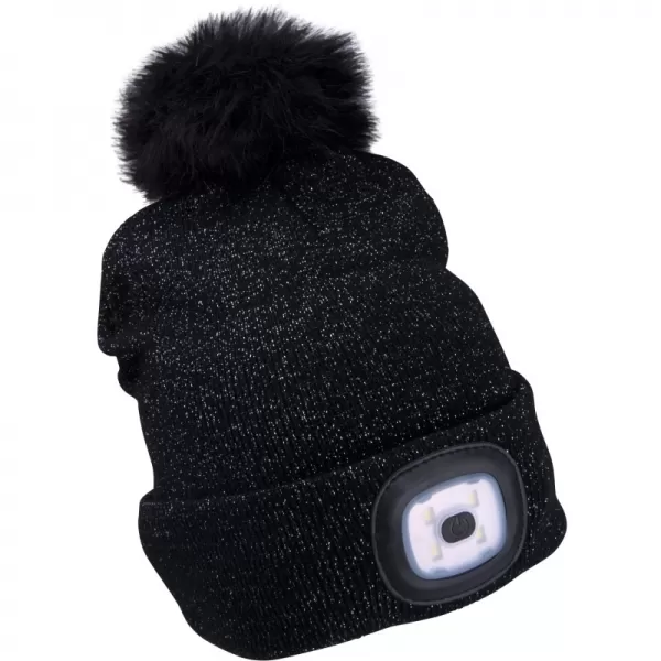 Čiapka na hlavu sivá/glitrová s brmbolcom EXTOL LIGHT 43196