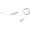 Lampa stolní s lupou, USB napájení, bílá, 2400lm, 3 barvy světla, 5x zvětšení EXTOL LIGHT 43161
