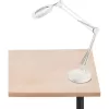 Lampa stolní s lupou, USB napájení, bílá, 2400lm, 3 barvy světla, 5x zvětšení EXTOL LIGHT 43161