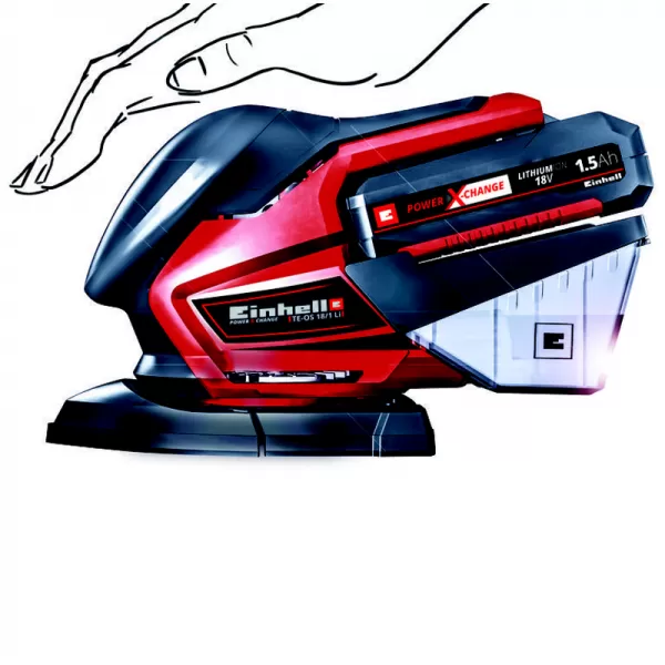 Aku víceúčelová bruska 18V/bez aku TE-OS 18/150 Li Solo Einhell 4460708