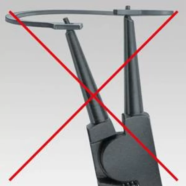 Precizní kleště na pojistné vnější kroužky na hřídelích v otvorech Knipex 49 21 A21