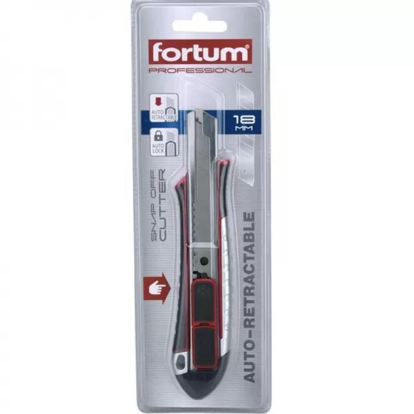 Nůž ulamovací s nerez výztuhou 18mm FORTUM 4780022