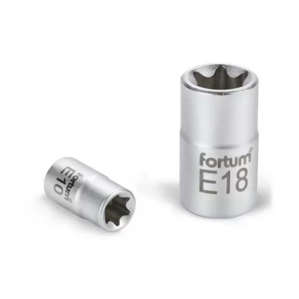 Hlavice nástrčná vnitřní TORX 1/4" E 5 L 25mm FORTUM 4701705