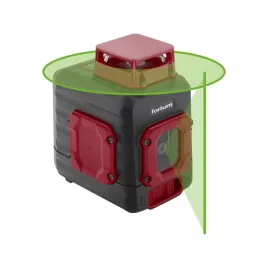 Laser zelený liniový, křížový samonivelační Fortum 4780209
