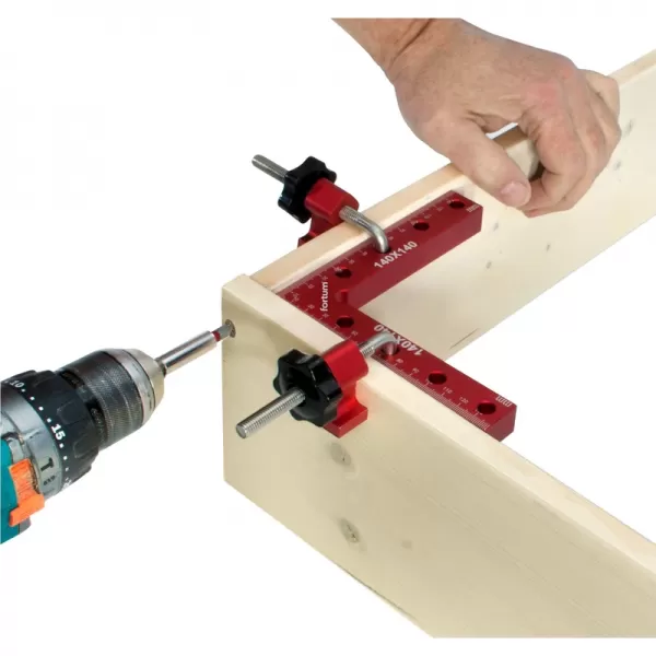 L-svorky rohové/90° sada 2ks, 140x140mm FORTUM 4784120