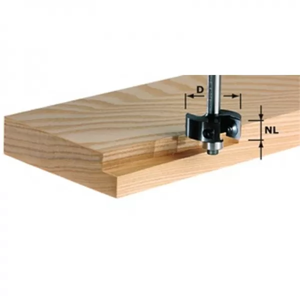 Polodrážkovací fréza s výměnnými břity HW FESTOOL HW S8 D38/12 491085