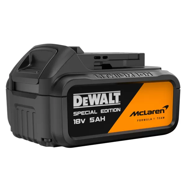 Aku kombo sada 18V/2x5,0Ah DCF99M + DCG45M McLaren DeWALT DCK2225MP2T