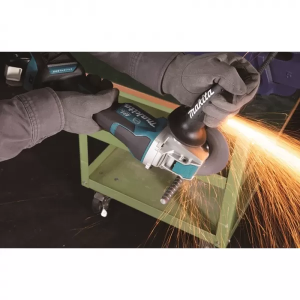 Akumulátorová uhlová brúska s reguláciou a X-lock 125mm Li-ion LXT 18V, bez batérie Makita DGA519Z