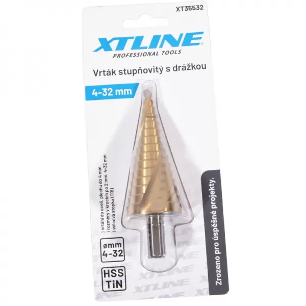 Vrták stupňovitý HSS TiN XTline XT35545 | 10-45 mm krok 5 mm (TRI)