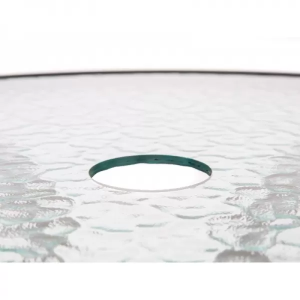 Kovový stolek HAPPY GREEN se skleněnou deskou 50XG4027B