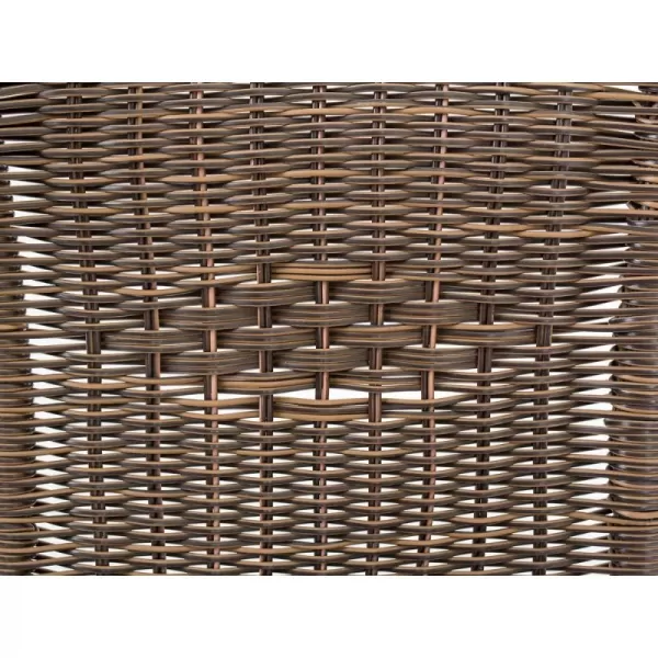 Křesílko ocelové HAPPY GREEN PE RATAN, hnědé 50320100BA