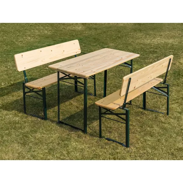 Zahradní pivní set s opěradlem 115 cm HAPPY GREEN 50290909