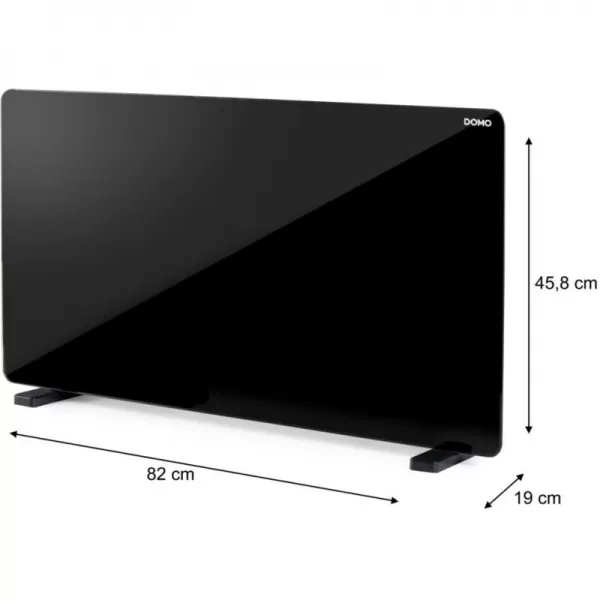 Skleněný teplovzdušný konvektor s WIFI - DOMO DO7356CH