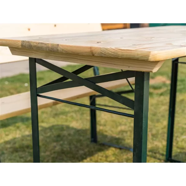 Zahradní pivní set s opěradlem 115 cm HAPPY GREEN 50290909