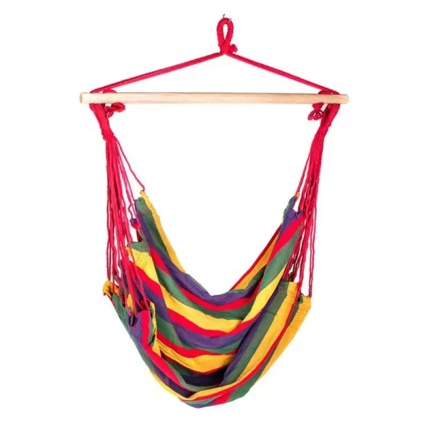 Závěsné houpací křeslo HAPPY GREEN, červené 50422001