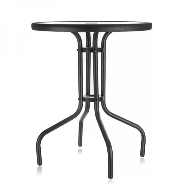 Kovový stolek HAPPY GREEN se skleněnou deskou 50XG4027B