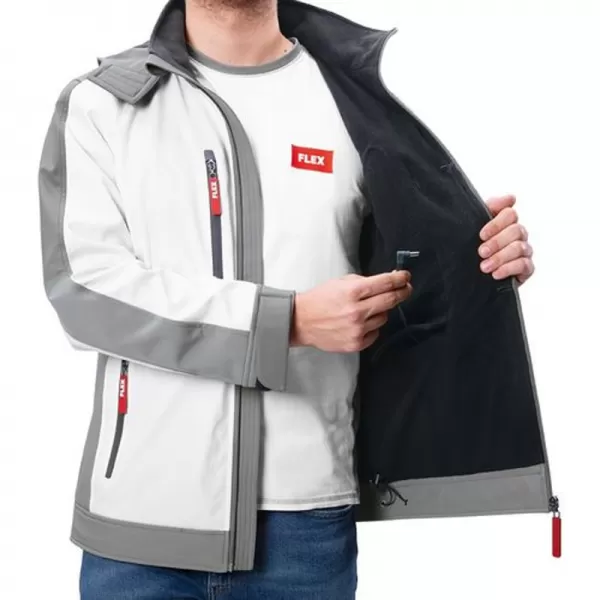 Bunda na batérie 10,8/18V/bez batérie TJ White 10,8/18,0 XXL Men Flex 511951