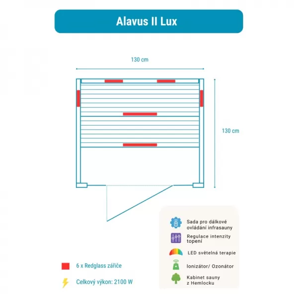 Infrasauna Belatrix Alavus 2 Lux RZ2