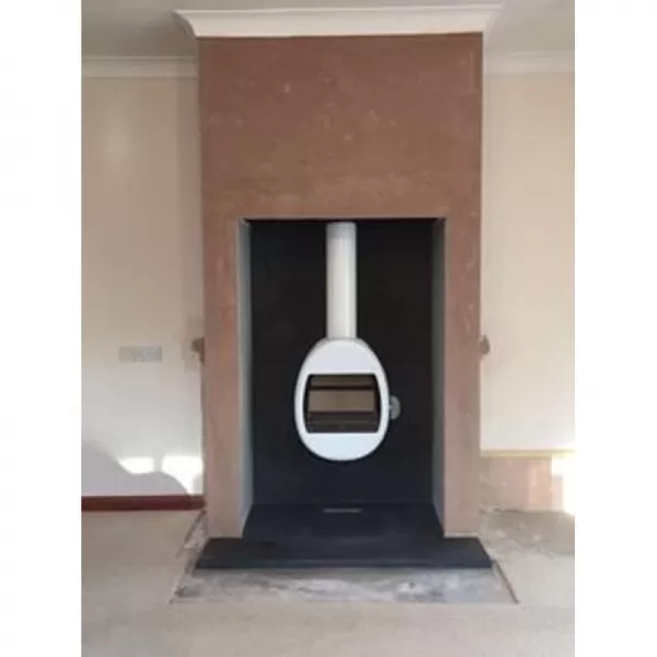 Krbová kamna závěsná SCAN 66-1 bílý lak