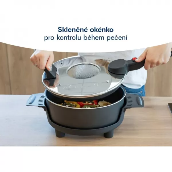 Elektrický pečicí hrnec Remoska Prima P32F/01 4l Glass