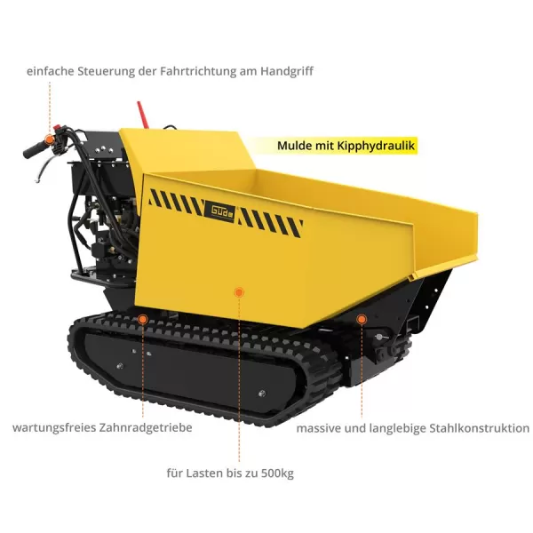 Pásový dumper GRD 500/R Güde 55527
