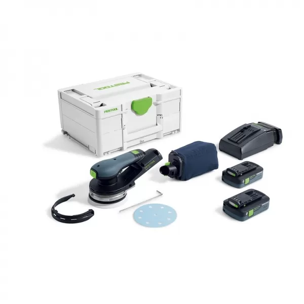 Aku excentrická bruska 2x4,0Ah Festool ETSC 2 125 4.0 I-Plus 577736